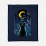 Moon Visitor-None-Fleece-Blanket-kharmazero