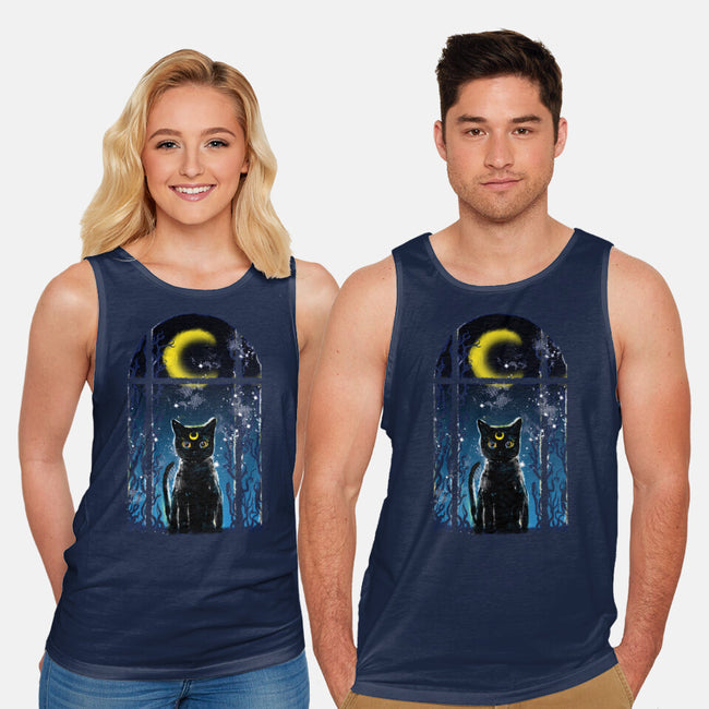 Moon Visitor-Unisex-Basic-Tank-kharmazero