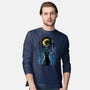 Moon Visitor-Mens-Long Sleeved-Tee-kharmazero