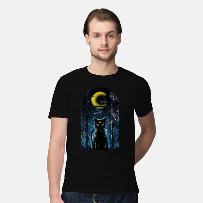 Moon Visitor-Mens-Premium-Tee-kharmazero