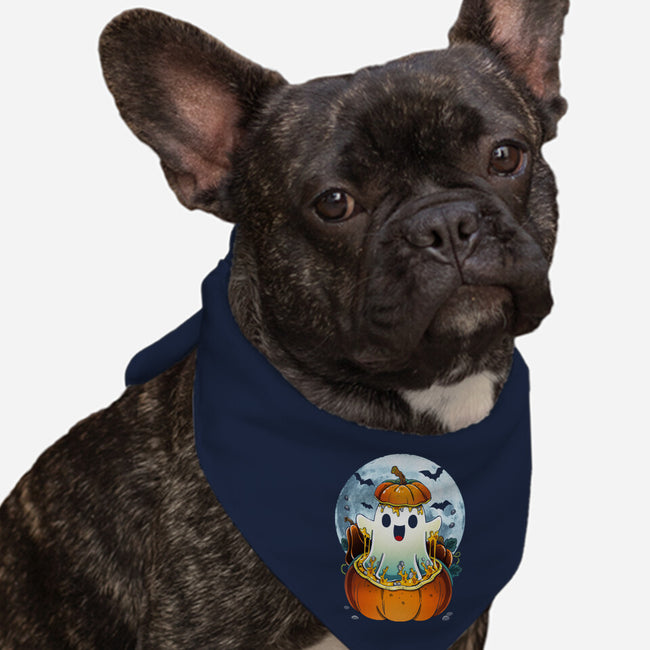 Halloween Ghost-Dog-Bandana-Pet Collar-Vallina84