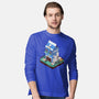 Milk Farm Kawaii Game-Mens-Long Sleeved-Tee-tobefonseca