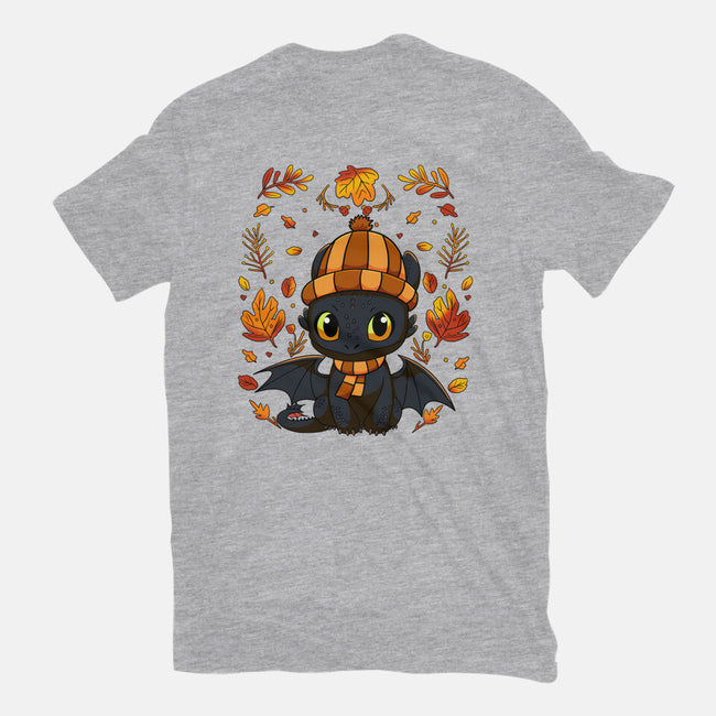 Fall Night Fury-Womens-Fitted-Tee-JamesQJO