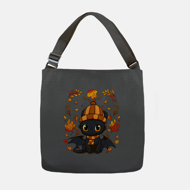 Fall Night Fury-None-Adjustable Tote-Bag-JamesQJO