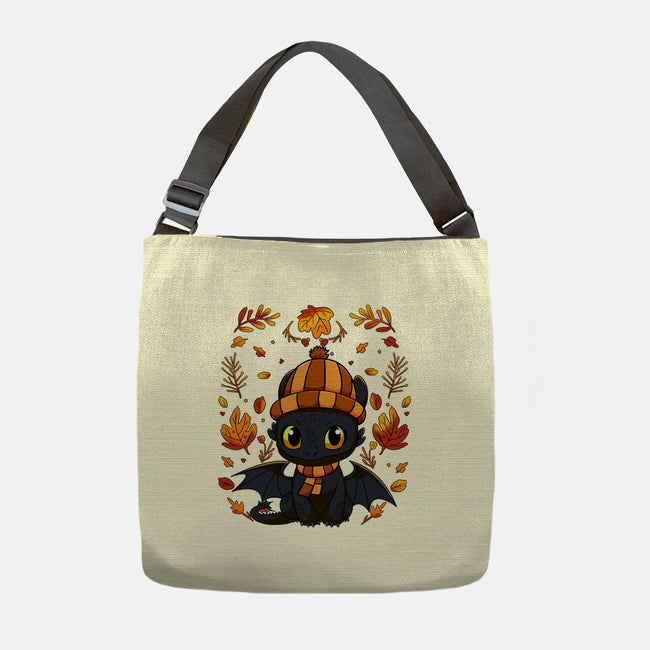 Fall Night Fury-None-Adjustable Tote-Bag-JamesQJO