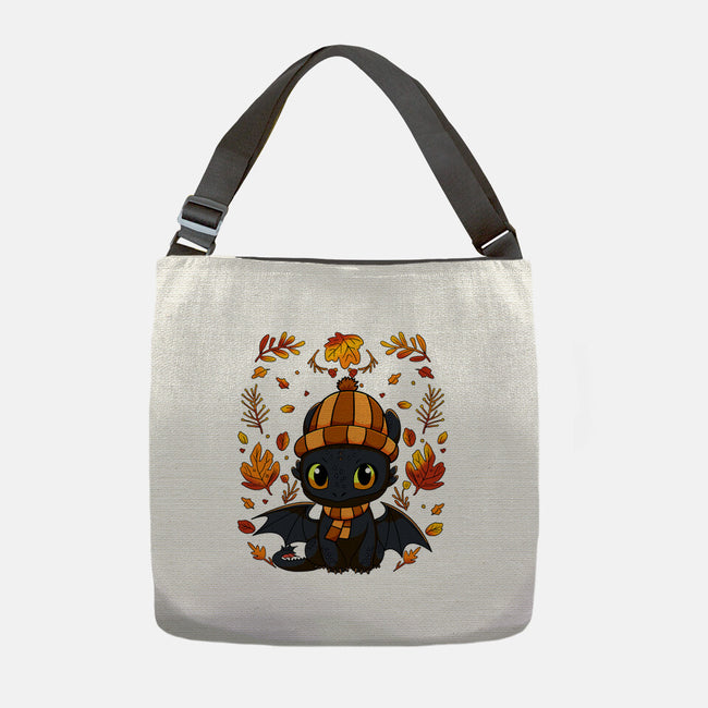 Fall Night Fury-None-Adjustable Tote-Bag-JamesQJO