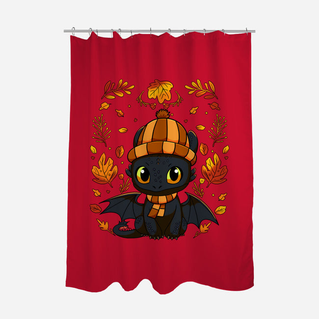 Fall Night Fury-None-Polyester-Shower Curtain-JamesQJO