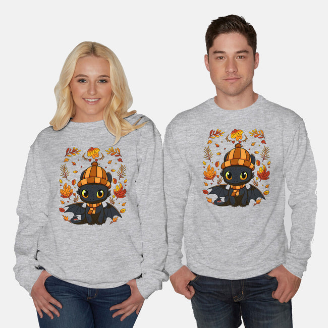 Fall Night Fury-Unisex-Crew Neck-Sweatshirt-JamesQJO