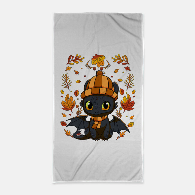 Fall Night Fury-None-Beach-Towel-JamesQJO