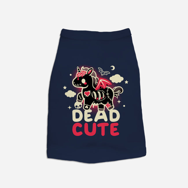 Dead Cute Unicorn-Cat-Basic-Pet Tank-NemiMakeit