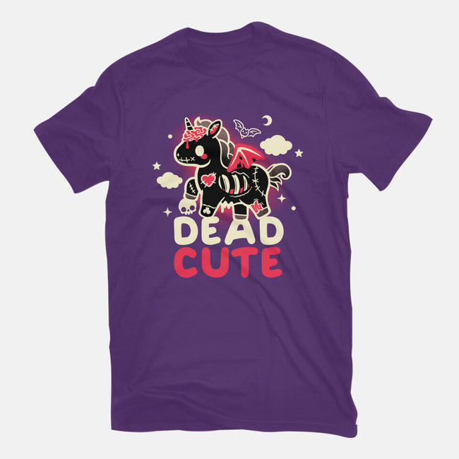 Dead Cute Unicorn-Womens-Fitted-Tee-NemiMakeit