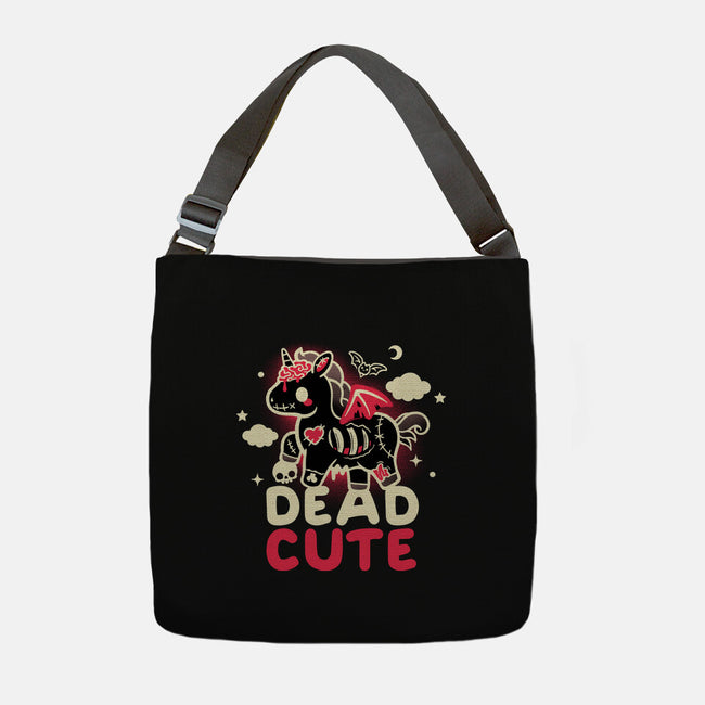 Dead Cute Unicorn-None-Adjustable Tote-Bag-NemiMakeit