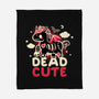 Dead Cute Unicorn-None-Fleece-Blanket-NemiMakeit