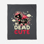 Dead Cute Unicorn-None-Fleece-Blanket-NemiMakeit