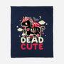 Dead Cute Unicorn-None-Fleece-Blanket-NemiMakeit