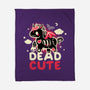 Dead Cute Unicorn-None-Fleece-Blanket-NemiMakeit