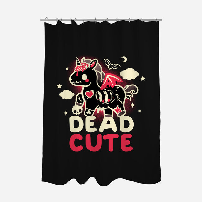 Dead Cute Unicorn-None-Polyester-Shower Curtain-NemiMakeit