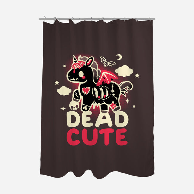 Dead Cute Unicorn-None-Polyester-Shower Curtain-NemiMakeit