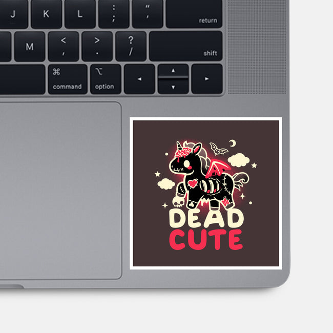 Dead Cute Unicorn-None-Glossy-Sticker-NemiMakeit