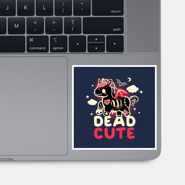 Dead Cute Unicorn-None-Glossy-Sticker-NemiMakeit