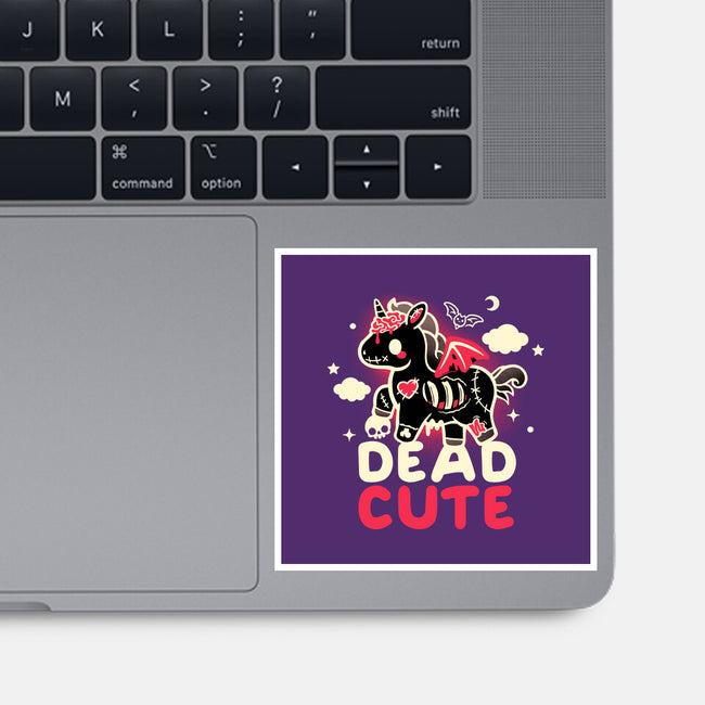 Dead Cute Unicorn-None-Glossy-Sticker-NemiMakeit