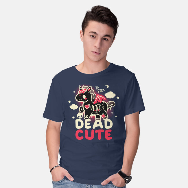 Dead Cute Unicorn-Mens-Basic-Tee-NemiMakeit