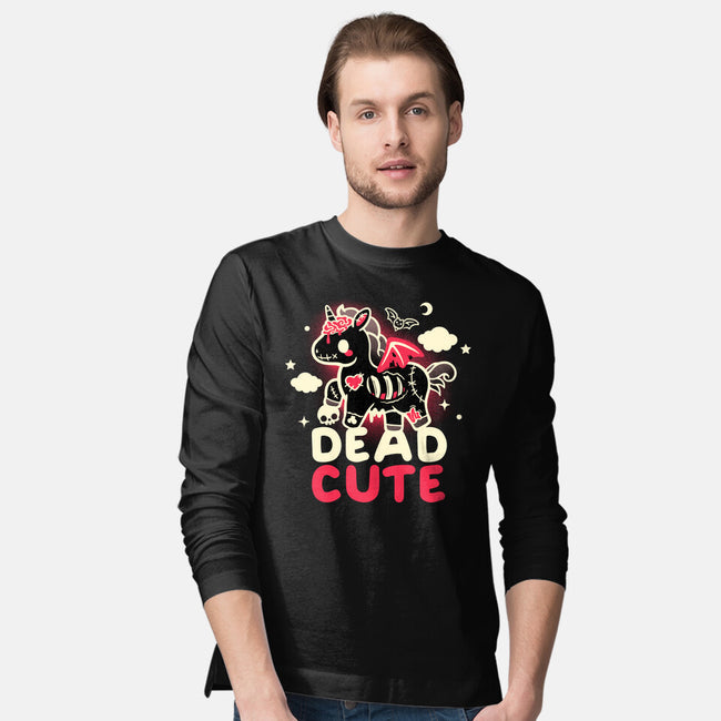 Dead Cute Unicorn-Mens-Long Sleeved-Tee-NemiMakeit