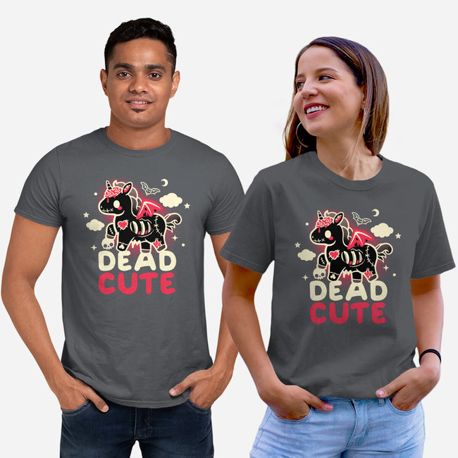 Dead Cute Unicorn-Unisex-Basic-Tee-NemiMakeit