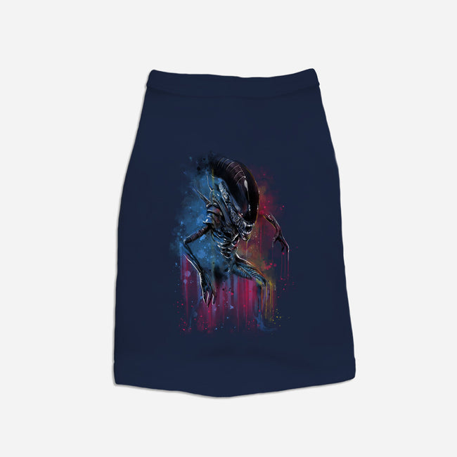 Alien Watercolor-Dog-Basic-Pet Tank-zascanauta