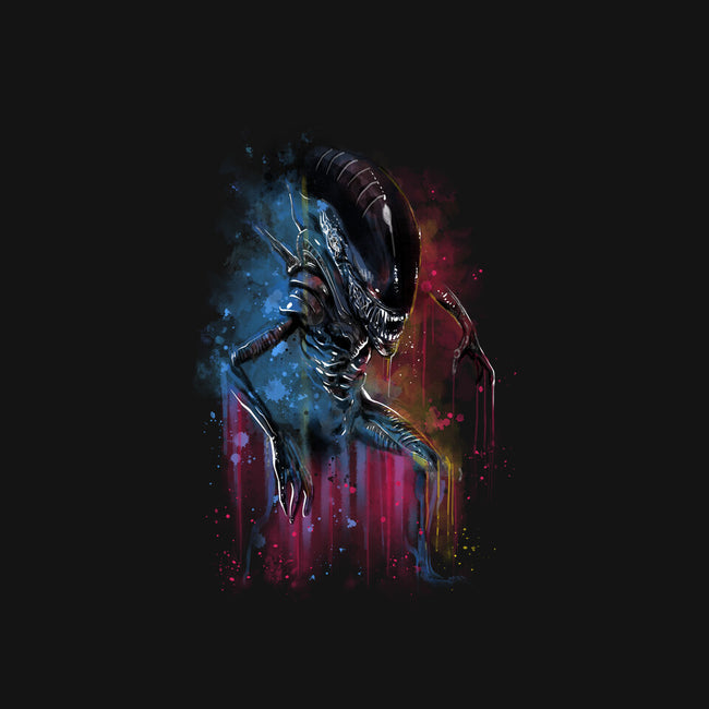 Alien Watercolor-Womens-Fitted-Tee-zascanauta