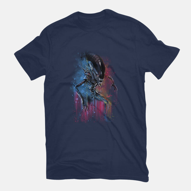 Alien Watercolor-Mens-Basic-Tee-zascanauta