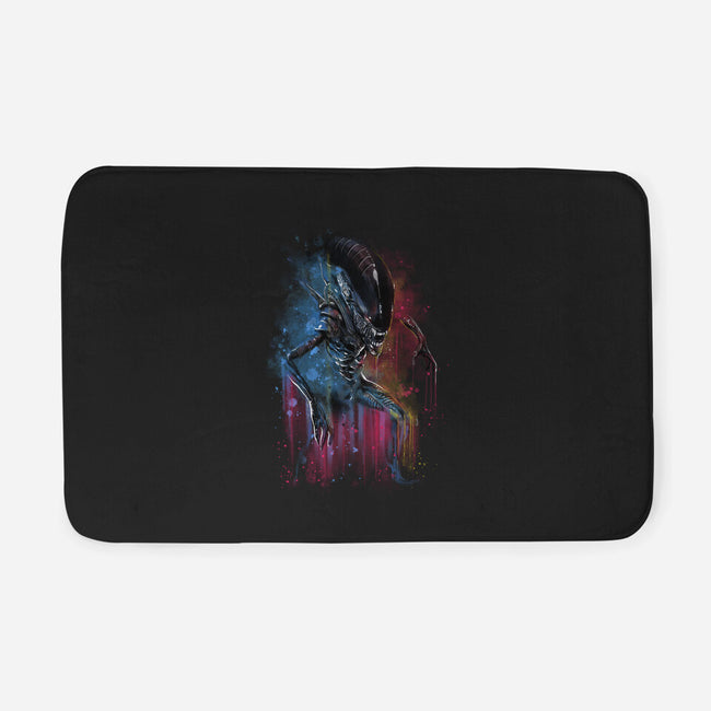 Alien Watercolor-None-Memory Foam-Bath Mat-zascanauta