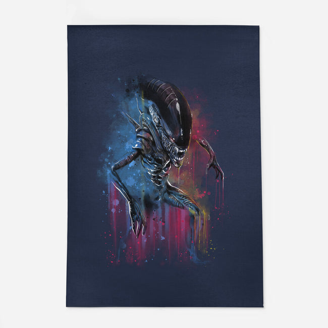 Alien Watercolor-None-Indoor-Rug-zascanauta