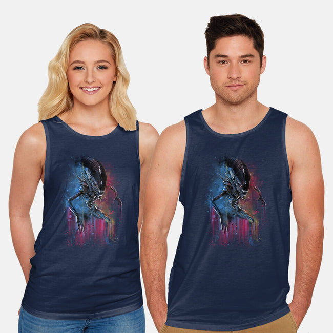 Alien Watercolor-Unisex-Basic-Tank-zascanauta