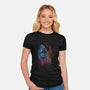 Alien Watercolor-Womens-Fitted-Tee-zascanauta