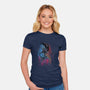 Alien Watercolor-Womens-Fitted-Tee-zascanauta