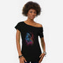 Alien Watercolor-Womens-Off Shoulder-Tee-zascanauta