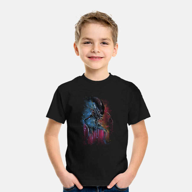 Alien Watercolor-Youth-Basic-Tee-zascanauta