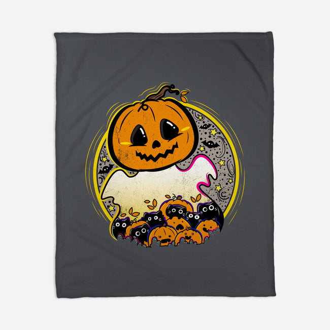 Ghostly CAThering-None-Fleece-Blanket-bloomgrace28