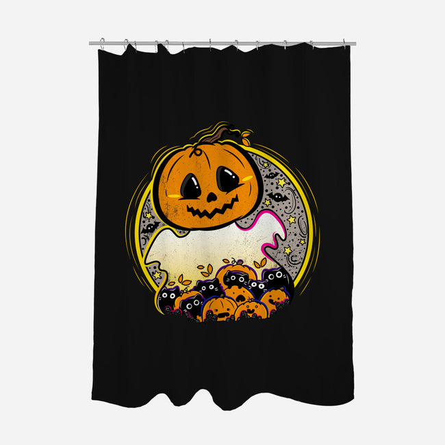 Ghostly CAThering-None-Polyester-Shower Curtain-bloomgrace28