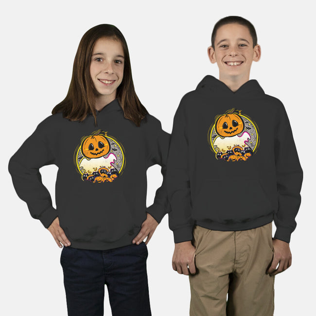 Ghostly CAThering-Youth-Pullover-Sweatshirt-bloomgrace28