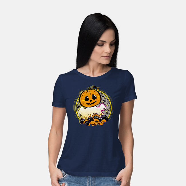 Ghostly CAThering-Womens-Basic-Tee-bloomgrace28