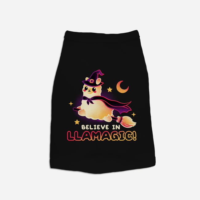 Believe In llamagic-Dog-Basic-Pet Tank-NemiMakeit