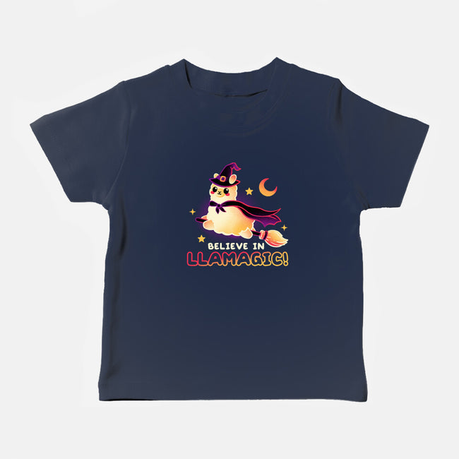 Believe In llamagic-Baby-Basic-Tee-NemiMakeit