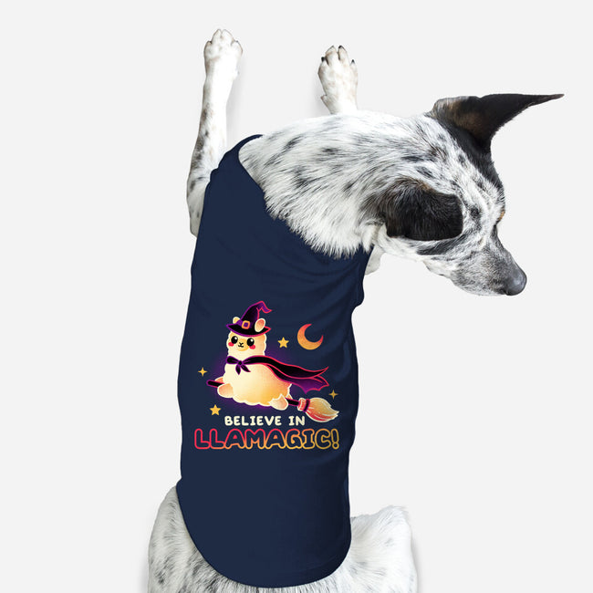 Believe In llamagic-Dog-Basic-Pet Tank-NemiMakeit