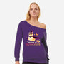 Believe In llamagic-Womens-Off Shoulder-Sweatshirt-NemiMakeit