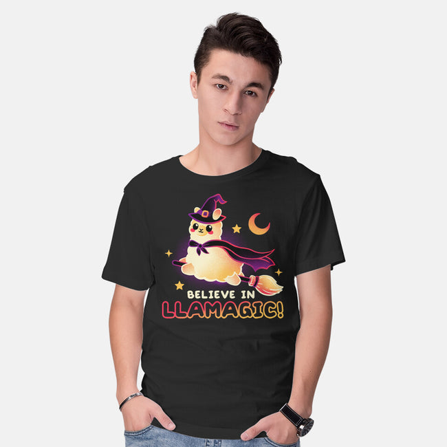 Believe In llamagic-Mens-Basic-Tee-NemiMakeit