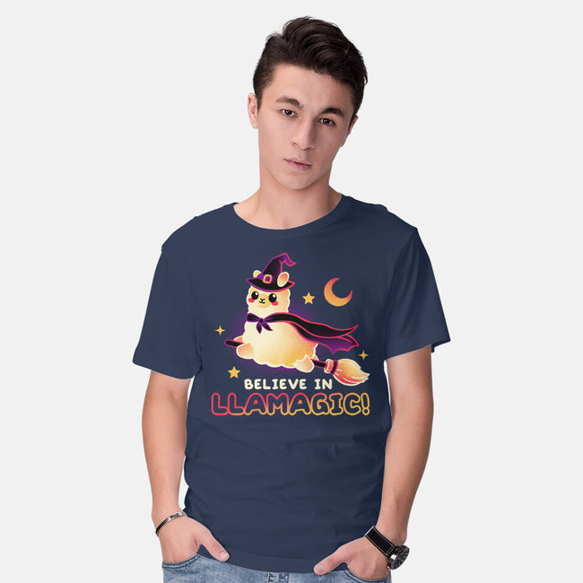 Believe In llamagic-Mens-Basic-Tee-NemiMakeit