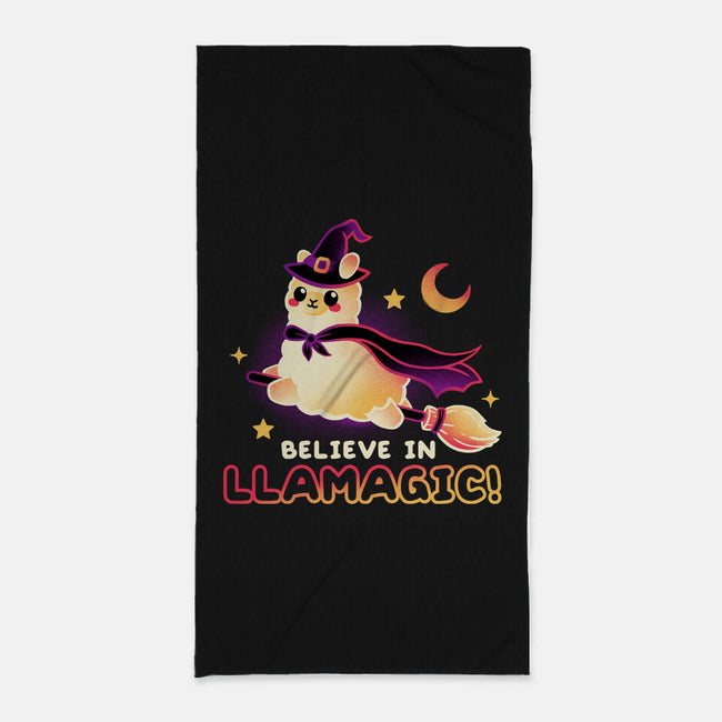 Believe In llamagic-None-Beach-Towel-NemiMakeit