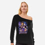 Deathgame-Womens-Off Shoulder-Sweatshirt-PrimePremne